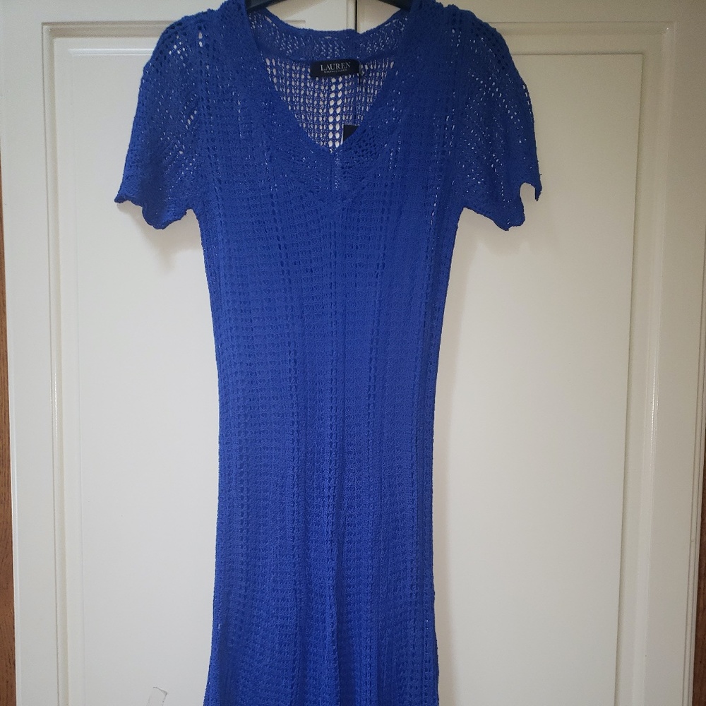 NWT Lauren Ralph Lauren Pointelle Dress Size M